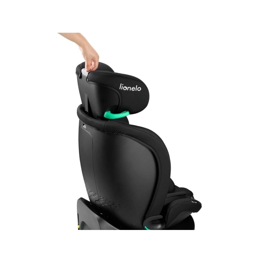 Lionelo - Fotelik samochodowy z obrotową bazą NAVY i-Size 40-150 cm czarny
