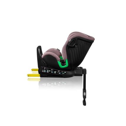 Lionelo - Fotelik samochodowy z podstawą obrotową HARMONY i-Size 40-150 cm różowy