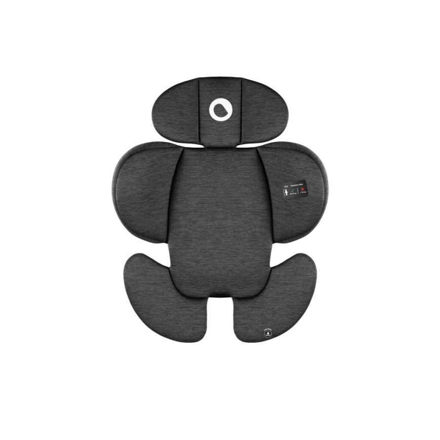 Lionelo - Fotelik samochodowy z podstawą swivel NAVY i-Size 40-150 cm czarny/czerwony