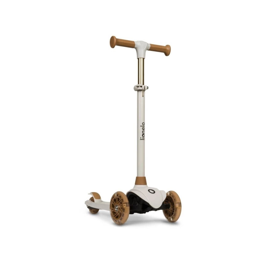 Lionelo - Hulajnoga dziecięca JESSY 3xAA beżowa