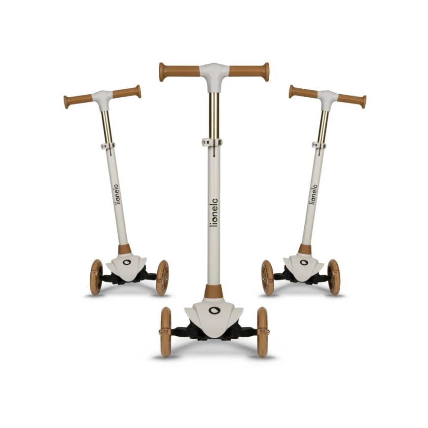 Lionelo - Hulajnoga dziecięca JESSY 3xAA beżowa