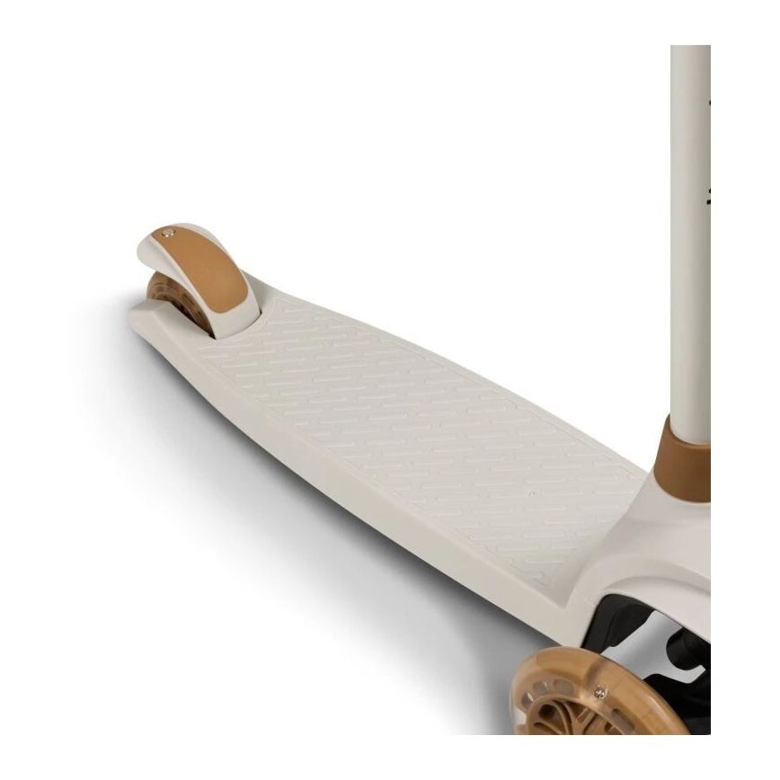 Lionelo - Hulajnoga dziecięca JESSY 3xAA beżowa