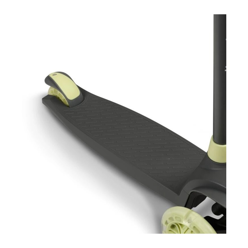 Lionelo - Hulajnoga dziecięca JESSY 3xAA szara/zielona