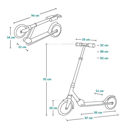 Lionelo - Hulajnoga dziecięca LUCA czarna/różowa