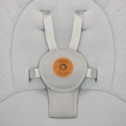 Lionelo - Huśtawka dla dzieci z melodią MELL Beige Sand 4xAA + pilot zdalnego sterowania