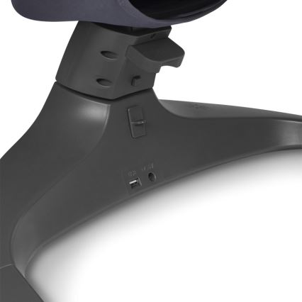 Lionelo - Huśtawka dla dzieci z melodią RALF 4xAA Szary/Biały + pilot zdalnego sterowania