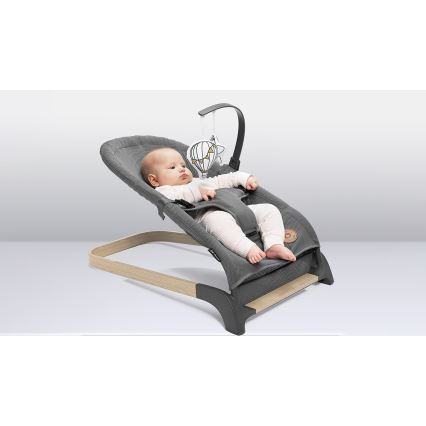 Lionelo - Huśtawka dziecięca JUNE szara