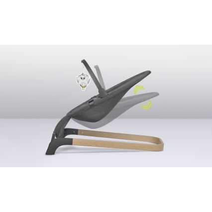 Lionelo - Huśtawka dziecięca JUNE szara