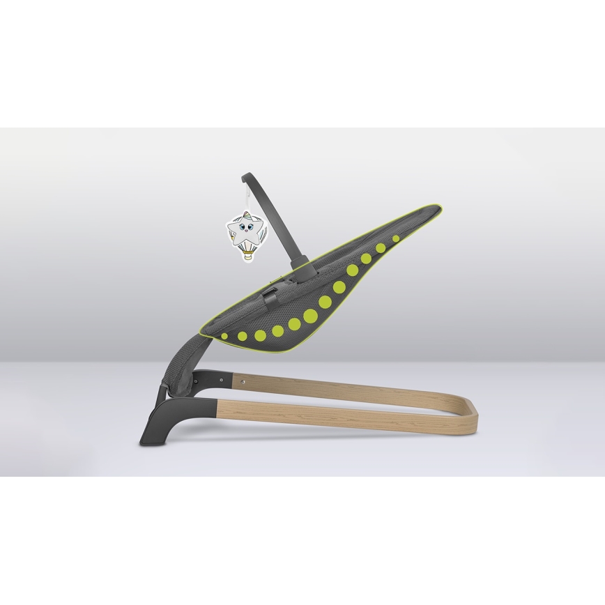 Lionelo - Huśtawka dziecięca JUNE szara