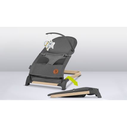 Lionelo - Huśtawka dziecięca JUNE szara