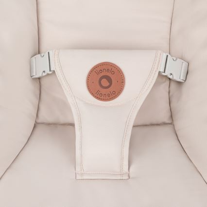 Lionelo - Huśtawka dziecięca z melodią OLIVIA Beige Natural + pilot zdalnego sterowania