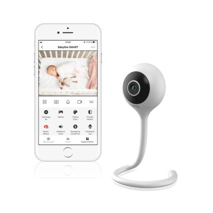 Lionelo - Inteligentna elektroniczna niania BABYLINE SMART Wi-Fi Biała
