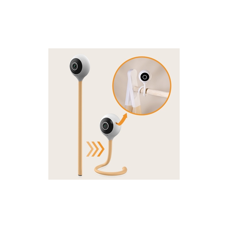 Lionelo - Inteligentna niania BABYLINE SMART Wi-Fi Biały