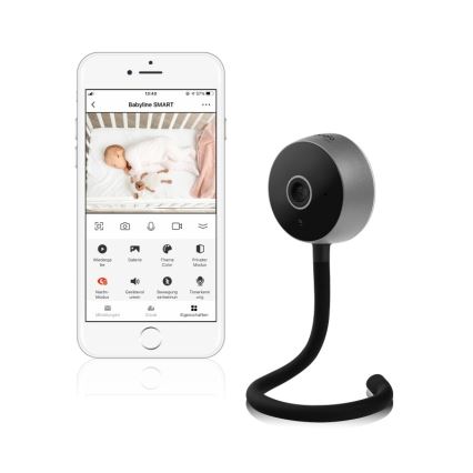 Lionelo - Inteligentna niania dla dziecka BABYLINE SMART Wi-Fi Czarna