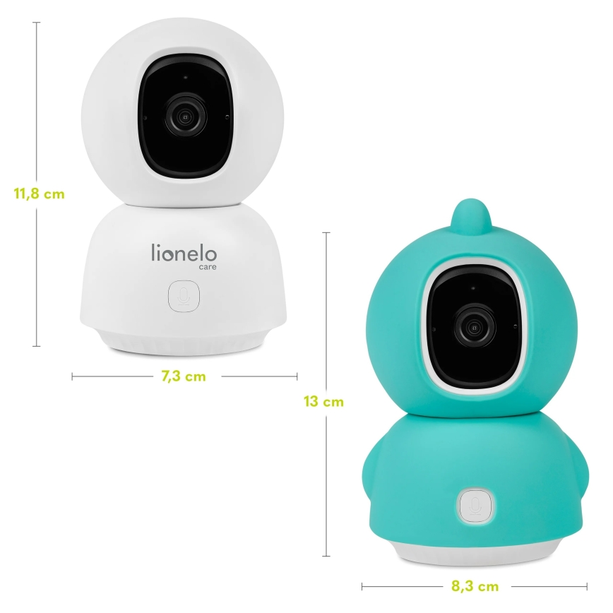 Lionelo - Inteligentna niania dziecięca BABYLINE VIEW Wi‑Fi 5V Biała