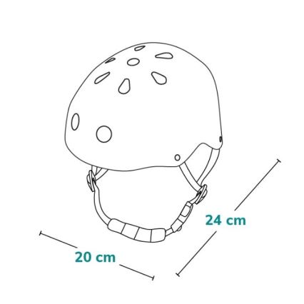 Lionelo - Kask dziecięcy HELMET Blue Sky