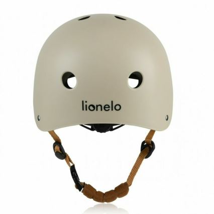 Lionelo - Kask dziecięcy HELMET Piaskowy