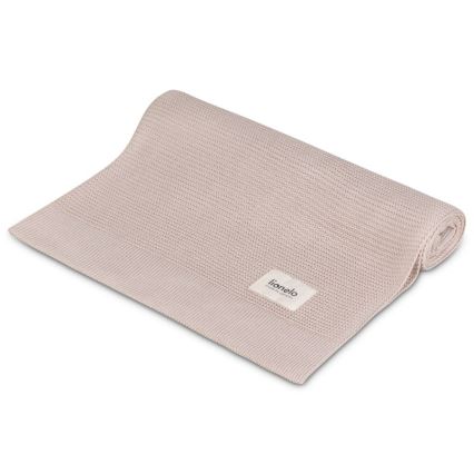 Lionelo - Kocyk dziecięcy BAMBOO BLANKET 75x100 cm Beżowy piasek
