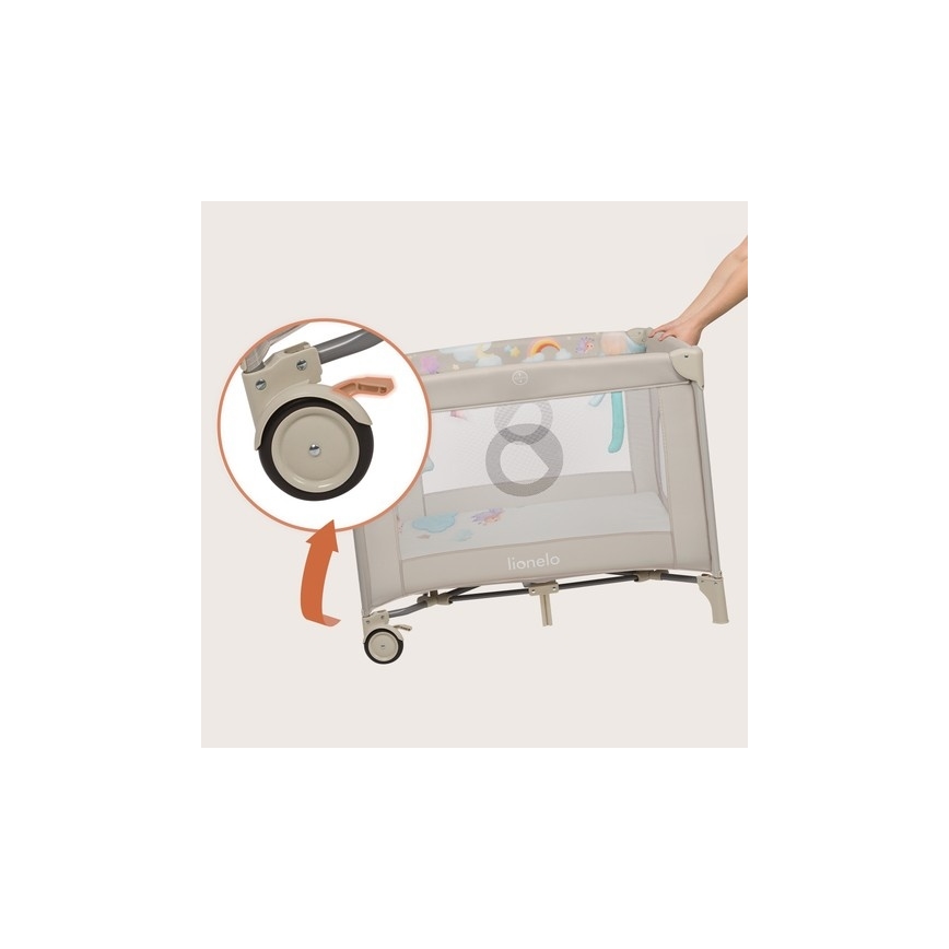 Lionelo - Kojec MILLE PLUS Szaro-beżowy