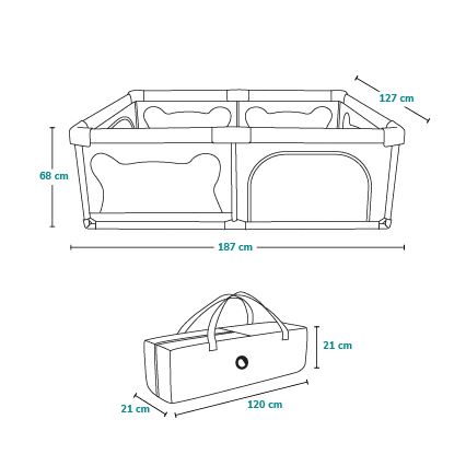 Lionelo - Kojec WILLOW szary