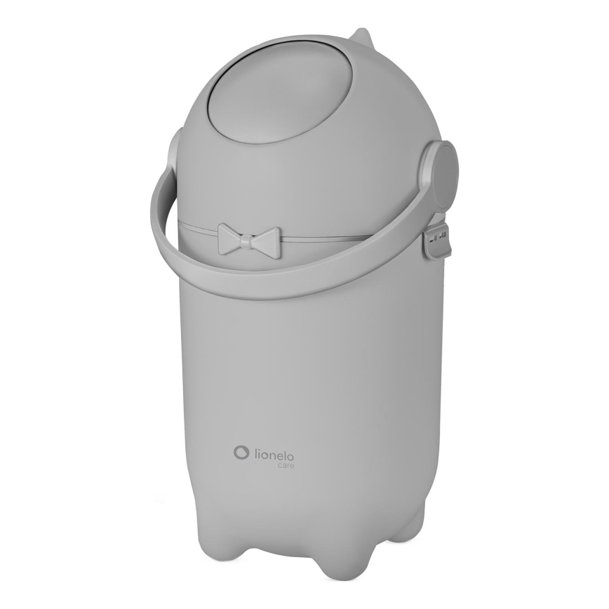 Lionelo - Kosz na pieluchy PUREBIN 10 l Szary