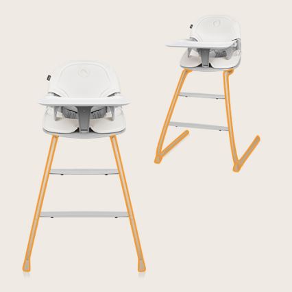 Lionelo - Krzesełko do karmienia 2 w 1 DALIA biało-szare