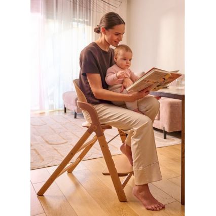 Lionelo - Krzesełko do karmienia dla dzieci 3w1 MEGAN Szare drewno