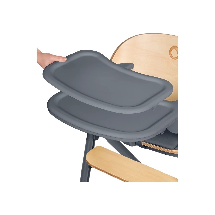 Lionelo - Krzesło dziecięce do karmienia 3w1 CELIA Szare drewno