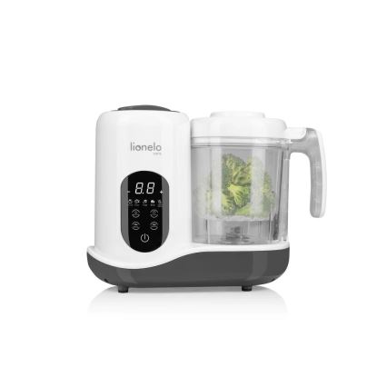Lionelo - Kuchenka parowa 5w1 BABYMENU 110W/230V biały/szary