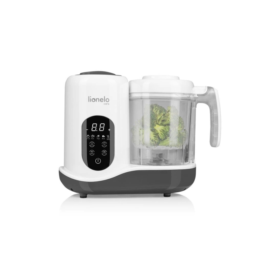 Lionelo - Kuchenka parowa 5w1 BABYMENU 110W/230V biały/szary