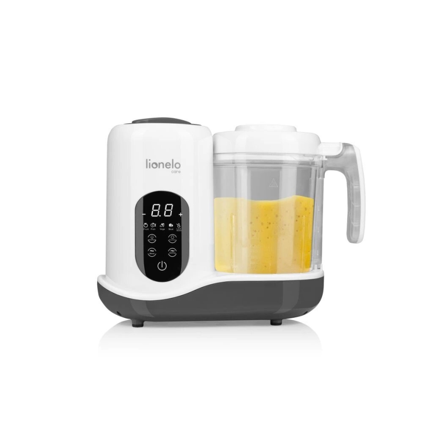 Lionelo - Kuchenka parowa 5w1 BABYMENU 110W/230V biały/szary