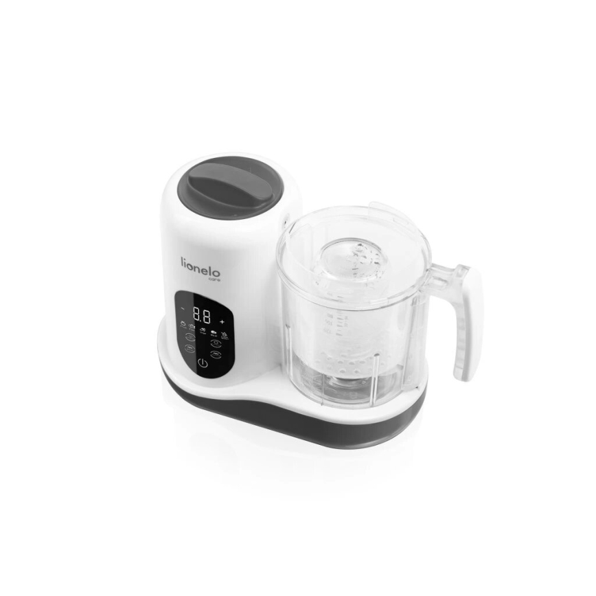 Lionelo - Kuchenka parowa 5w1 BABYMENU 110W/230V biały/szary
