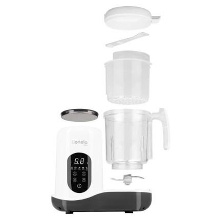 Lionelo - Kuchenka parowa 5w1 BABYMENU 110W/230V biały/szary