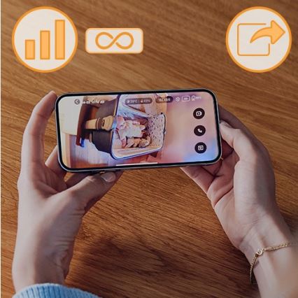 Lionelo - Ładowalna niania elektroniczna BABYLINE GO 5V 3350 mAh