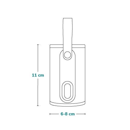 Lionelo - Ładowalny podgrzewacz do butelek THERMUP GO 18W/5V szaro-srebrny