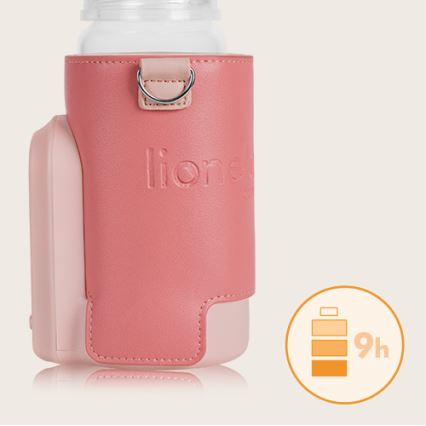 Lionelo - Ładowalny podgrzewacz do butelek THERMUP GO EVO 18W/5V różowy