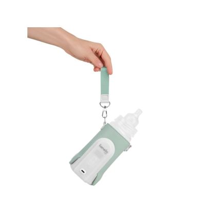 Lionelo - Ładowalny podgrzewacz do butelek THERMUP GO EVO 18W/5V zielony/biały
