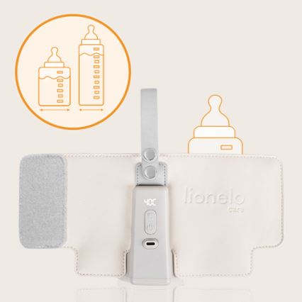 Lionelo - Ładowalny podgrzewacz do butelek THERMUP GO PLUS 10W/5V beżowy