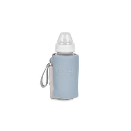 Lionelo - Ładowalny podgrzewacz do butelek THERMUP GO PLUS 10W/5V niebieski/szary