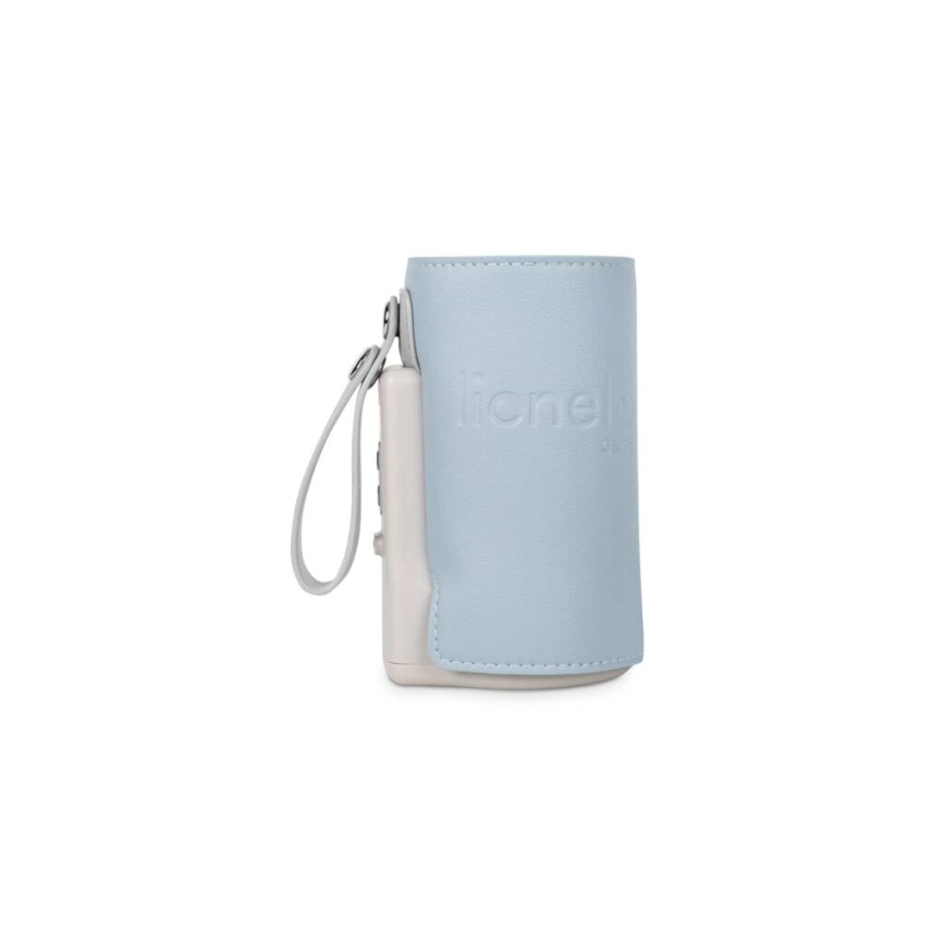 Lionelo - Ładowalny podgrzewacz do butelek THERMUP GO PLUS 10W/5V niebieski/szary