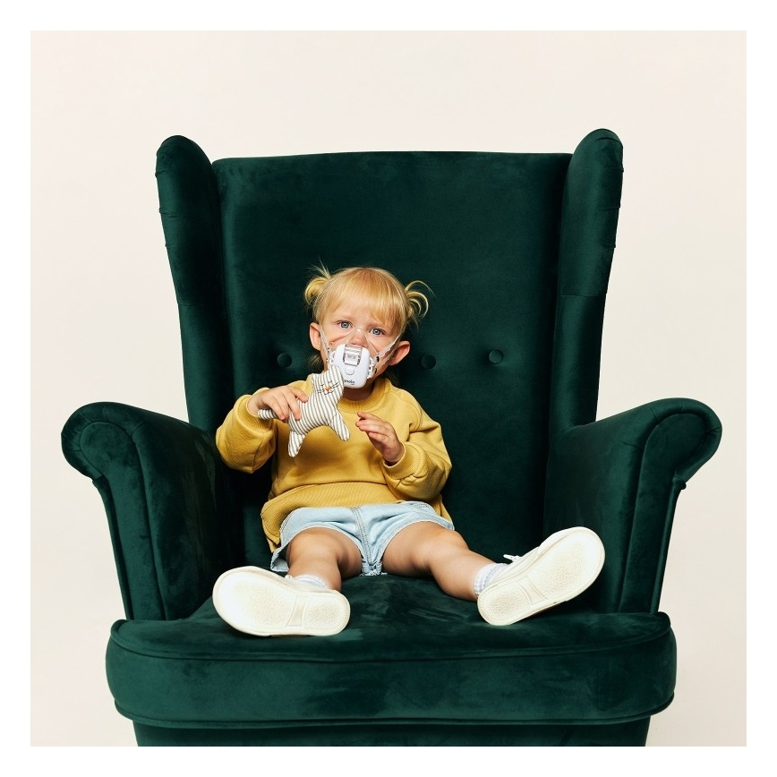 Lionelo - Ładowana dziecięca maska inhalacyjna NEBI AIR 5V