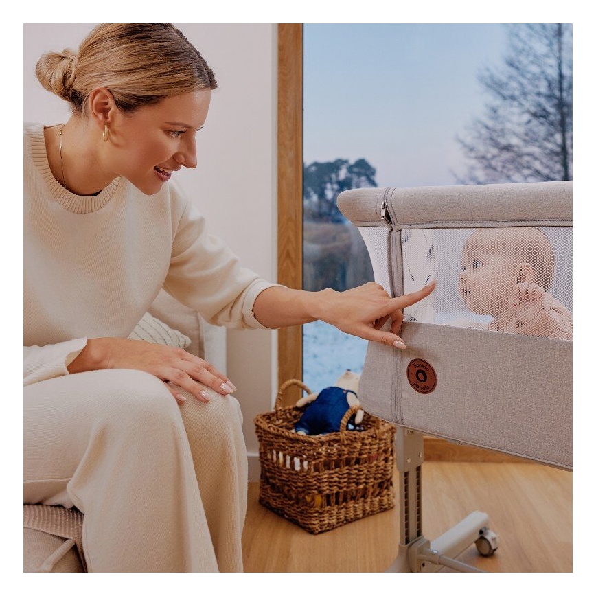 Lionelo - Łóżeczko dziecięce 3 w 1 AURORA beżowe