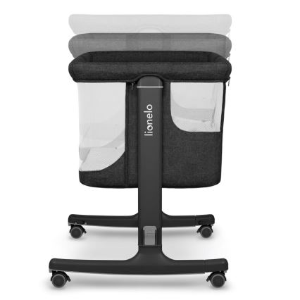 Lionelo - Łóżeczko dziecięce 3 w 1 AURORA czarne