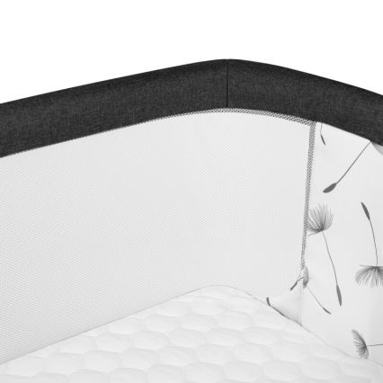 Lionelo - Łóżeczko dziecięce 3 w 1 AURORA czarne