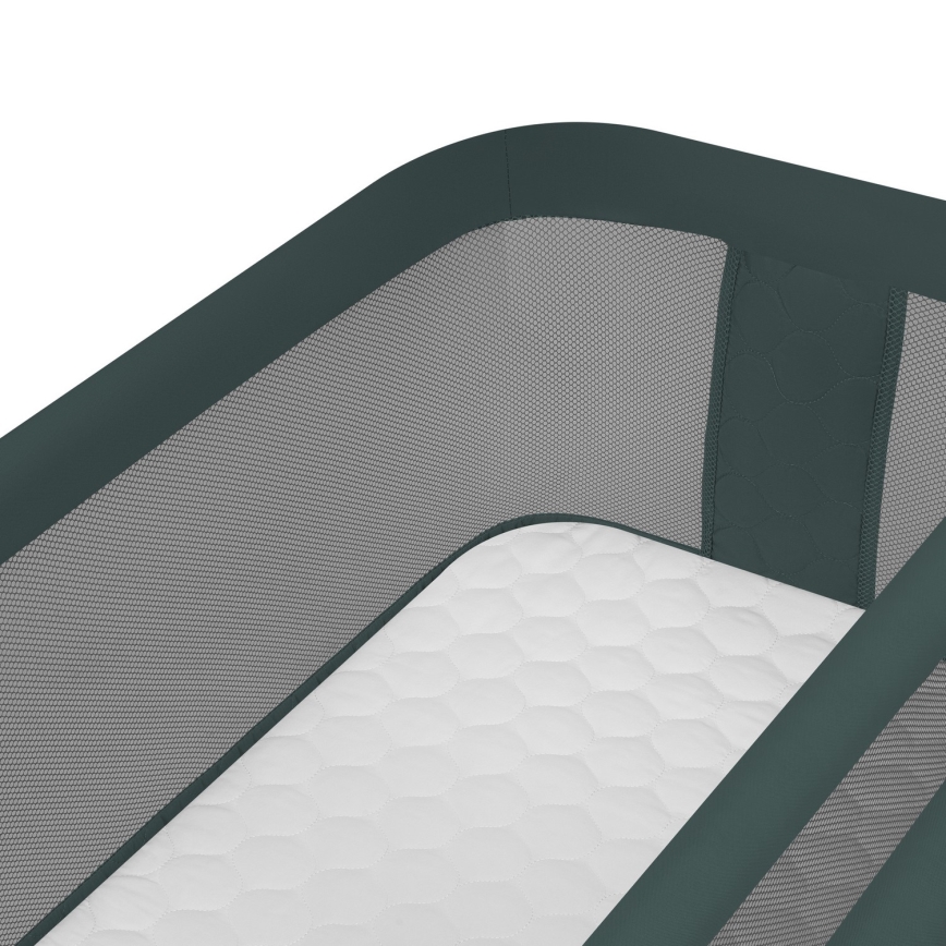 Lionelo - Łóżeczko dziecięce 3 w 1 JODIE Green Graphite