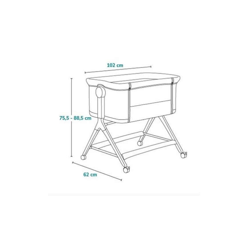 Lionelo - Łóżeczko dziecięce 3w1 LEONIE PLUS beżowe
