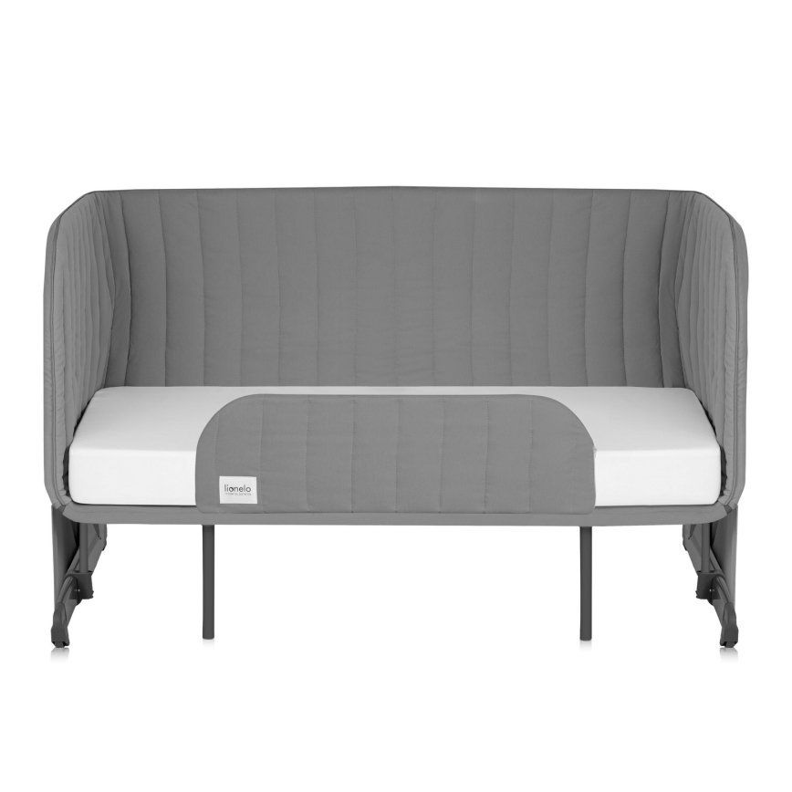 Lionelo - Łóżeczko dziecięce 5 w 1 THOMI PLUS Betonowy szary
