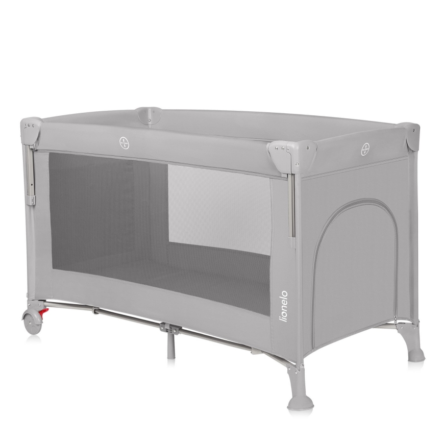 Lionelo - Łóżeczko turystyczne 3 w 1 ELLEN Szary Beton