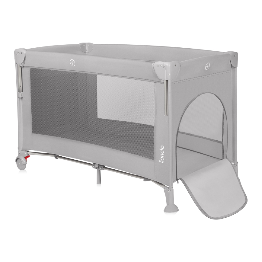 Lionelo - Łóżeczko turystyczne 3 w 1 ELLEN Szary Beton