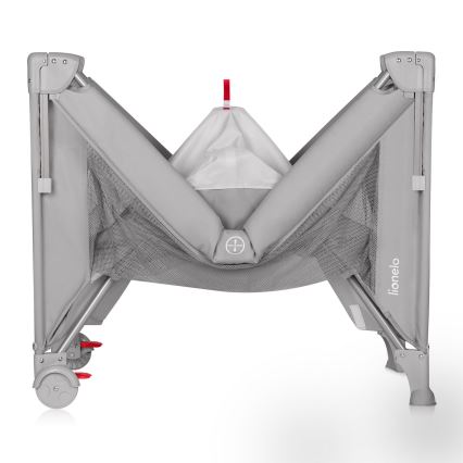 Lionelo - Łóżeczko turystyczne 3 w 1 ELLEN Szary Beton